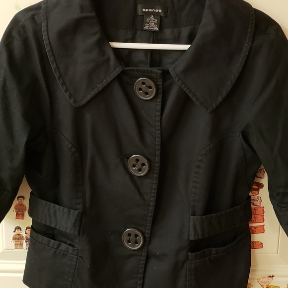 Black Coat / Jacket / Vest - Picture 2 of 4